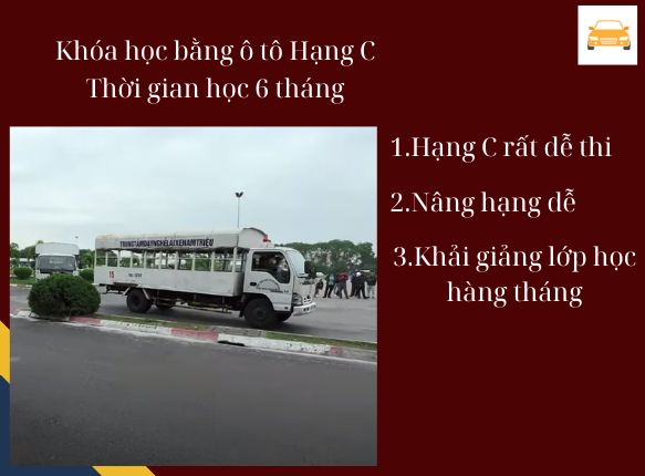 Học bằng ô tô hạng C